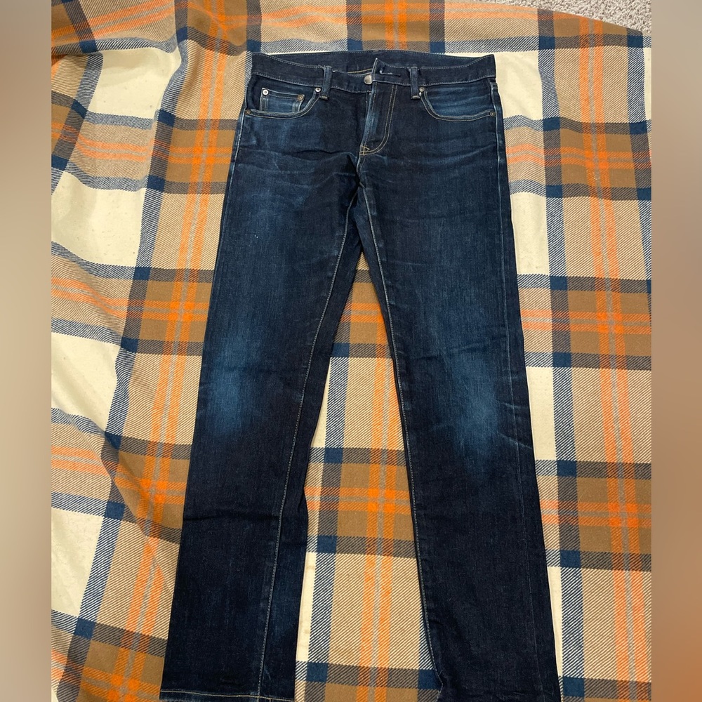 UNIQLO Stretch Selvage Denim Jeans Slim 30x32